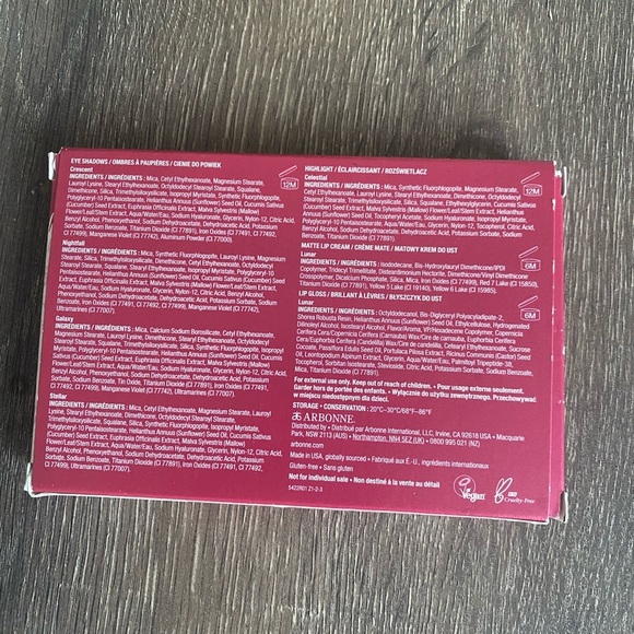 Arbonne Lunar Beauty Set with Red Design - Picture 2 of 7